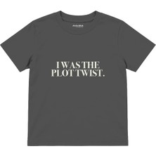 The Lucid Lab Plot Twist Çocuk Tişört - Antrasit