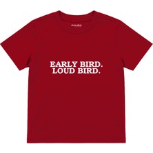 The Lucid Lab Early Bird Çocuk Tişört - Kırmızı