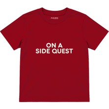 The Lucid Lab Side Quest Çocuk Tişört - Kırmızı