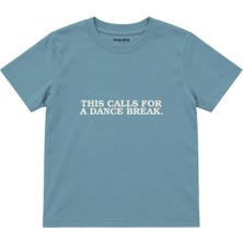 The Lucid Lab Dance Break Çocuk Tişört - Çelik Mavi