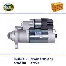 Hella Marş Motoru 24V 12 Diş 5,5kw Scania 4 Seri 1995+ / P G R T 2003+ / L P G R S 2016+ 579261 8EA012586-101