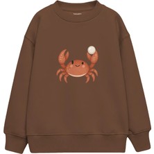 The Lucid Lab Crab Offering A Pearl Çocuk Sweatshirt