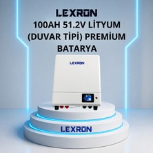 Lexron 51,2V 100AH Ekranlı Lityum Akü Duvar Tipi Lithium Iron Phosphate (Lifepo4-Liion) Batarya
