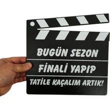 heptex Mezuniyet Klaketi Ahşap Üzeri Uv Baskı