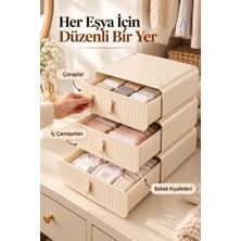 Piev Çok Amaçlı Iç Çamaşırı Çorap Bebek Kıyafeti Düzenleyici Organizer 3 Lü