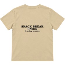 The Lucid Lab Snack Break Union Çocuk Tişört - Krem