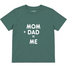 The Lucid Lab Mom Plus Dad Çocuk Tişört - Yeşil