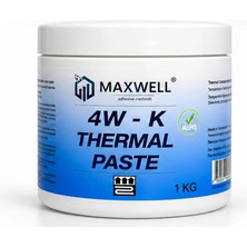 Maxwell 4W-K Termal Macun 1 Kg, 4 W/mk Isıl Iletken Silikon Bazlı Termal Pasta, 200°C Isıya Dayanıklı, Elektriksel Yalıtkan, Led, Igbt ve Elektronik Soğutucu Sistemleri Için