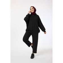 Suede Style 6126- Şık Rahat Kadın Napoli Pantolon Ceket Takımı