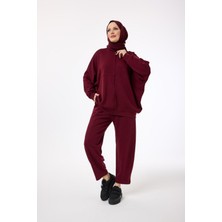 Suede Style 6126- Şık Rahat Kadın Napoli Pantolon Ceket Takımı