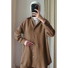 Suede Style 8995 - Şık Rahat Kadın Kumaş Pantolon Gömlek Takımı