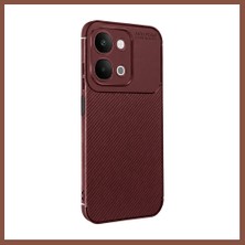 Bezos Vivo Y31D Auto Focus Karbon Kapak - Bordo Dry