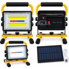 Carub 4500203 Lambada Solar 30W Güneş Enerjili LED Projektör 16000MAH Şarjlı 4 Modlu Taşınabilir Kamp ve Çalışma Lambası