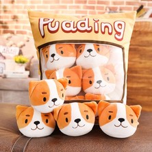 Marsilyan Pudding Peluş Yastık - 8 Mini Peluş - Oyuncaklı Yastık