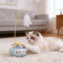Alfa Brand Işıklı Hacı Yatmaz Kedi Oyuncağı - Zilli Sesli - Kedi Naneli
