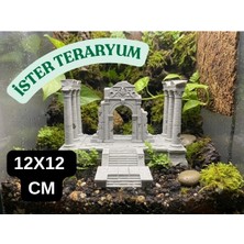 Flexis Antik Greko-Romen Tapınak Avlusu Tasarımlı Ister Teraryum Ister Masa Dekoru