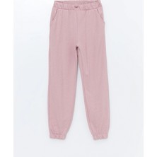LC Waikiki Lcw Kids Pembe Beli Lastikli Kız Çocuk Jogger Eşofman Altı