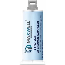 Maxwell Tpc 2.5 Isıl Iletken Gap Filler 50 G, 2,5 W/mk, 1:1 Çift Komponentli Termal Silikon Dolgu, Elektronik, Led, Batarya ve Soğutucu Sistemleri Için