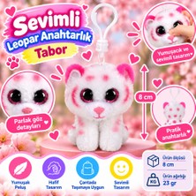 Sepetopia Peluş Leopar Anahtarlık Tabor