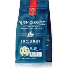 Nish Kahve Filtre Kahve Brazil Cerrado 1 kg - Öğütülmüş