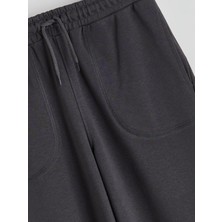 LC Waikiki Lcw Kids Antrasit Beli Lastikli Erkek Çocuk Jogger Eşofman Alt