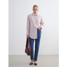 LC Waikiki Lcw Modest Indigo Mom Fit Kadın Jean Pantolon
