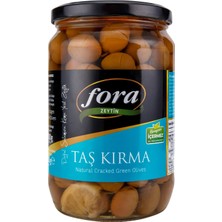 5 Adet Fora Taş Kırma Doğal Yeşil Zeytin (351-380) 400 G