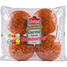 5 Adet Untad Premium Gurme Büyük Hamburger Ekmeği 480 G