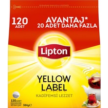 4 Adet Lipton Yellow Label Demlik Poşet Çay 120'LI