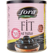 4 Adet Fora Light Az Tuzlu Siyah Zeytin (141-180) 430 G
