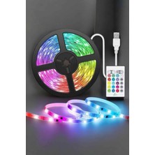 Ersert Kumandalı 5m Rgb LED Işık Şeridi Her Ortam Için