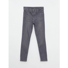 LC Waikiki Lcw Kids Gri Slim Fit Kız Çocuk Jean Pantolon