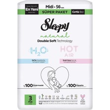 4 Adet Sleepy Natural Double Soft No:3 Midi Süper 56'lı