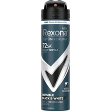 2 Adet Rexona Erkek Invisible Black & White Sprey Deodorant 150 ml
