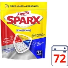 2 Adet Asperox Sparx Diamond Bulaşık Makinesi Kapsülü 72'li