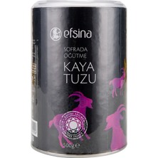 2 Adet Efsina Sofrada Öğütme Kaya Tuzu Silindir Kutu 500 G