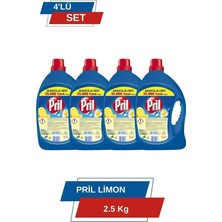 Pril Limon 2.5kg 4'lü Set - Ferahlatıcı Güçlü Temizlik