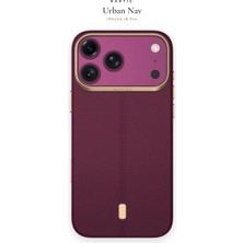 iPhone 18 Pro Uyumlu Kılıf M-Safe Şarj Özellikli Raptic Urban Nav Serisi Kapak Mürdüm