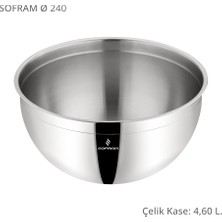 Sofram 24 cm Çelik Kase - 4,60 Litre