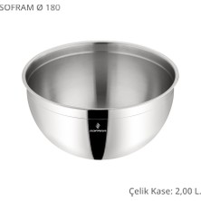 Sofram 18 cm Çelik Kase - 2 Litre