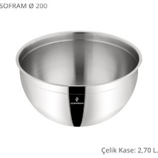 Sofram 20 cm Çelik Kase - 2,70 Litre