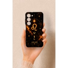 Vip Case Samsung S23 Uyumlu Aslan Burcu Temalı Desenli Silikon Kılıf