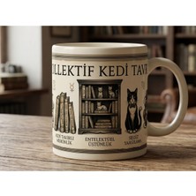 Kedi ve Kitap Severlere Özel Hediyelik Kupa
