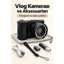 Ersert Ers Otomatik Odaklamalı Dijital Fotoğraf Makinesi 4K Video ve Fotoğraf Çekimi