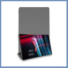 Yuva Izi iPad Air 5 (2022) Kılıf Tablet Smart Kılıf - Koyu Gri Ajs