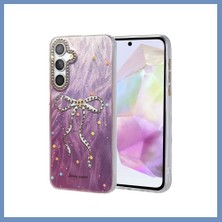 Yuva Izi Samsung Galaxy A35 5g Uyumlu Kılıf Blade Aynalı Desenli Kapak - Desen 1 Ajs