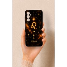 Vip Case Samsung M14 Uyumlu Aslan Burcu Temalı Desenli Silikon Kılıf