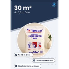 Hışır Koruyucu Örtü Şeffaf 4x7,5 M M2 Ambalaj Malzemesi Toz Boya Mobilya Zemin Koruma Tadilat