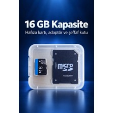 Adalı Store 16 GB Microsd Hafıza Kartı Adaptör ve Şeffaf Kutulu
