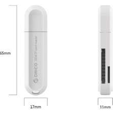 Wisipi CRS21 USB 3.0 Sd Tf Micro Sd Kart Okuyucu Beyaz
